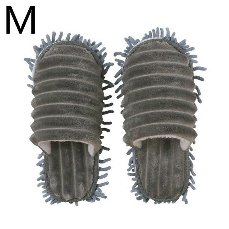 1 par de zapatillas de suelo para limpieza de pies, zapatillas mopa para casa perezosa, chanclas para el hogar, herramientas de limpieza