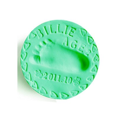 Almohadilla de tinta de arcilla ultraligera para bebé, 8 colores, modelo de huella de mano y huella de bebé, fundición de huella dactilar