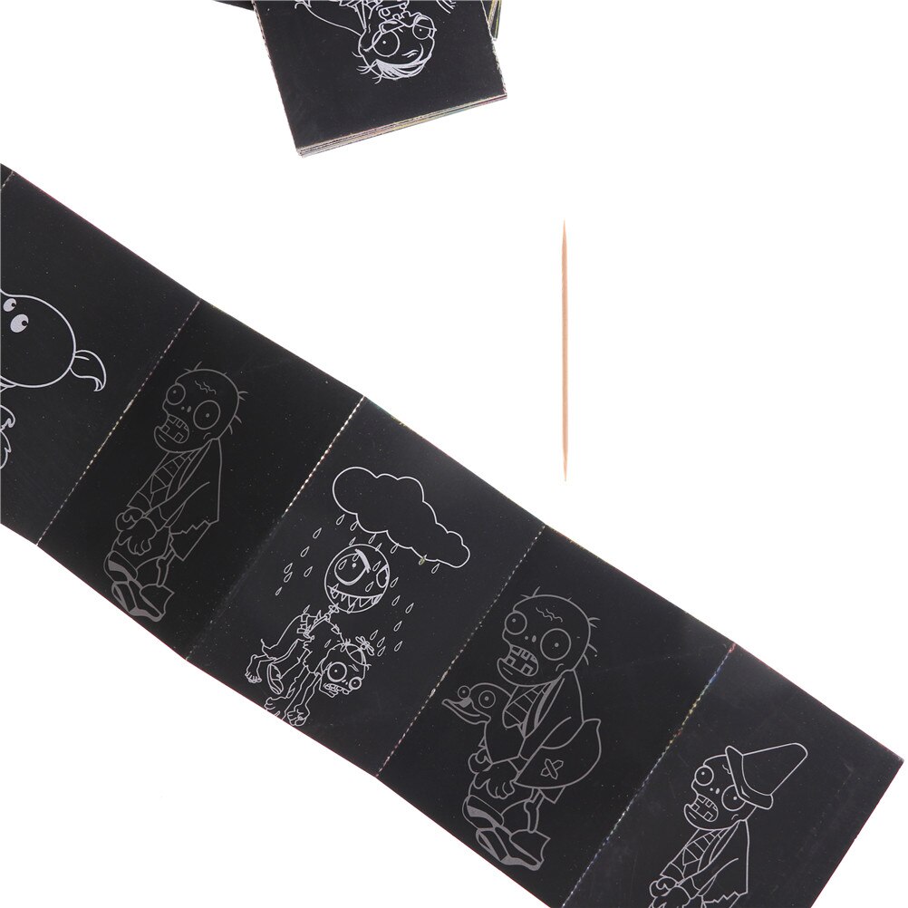 1 paquete de 8 hojas de magia pintar y rayar el papel con dibujo Stick pintura Set de pintura para niños de papel rasguño