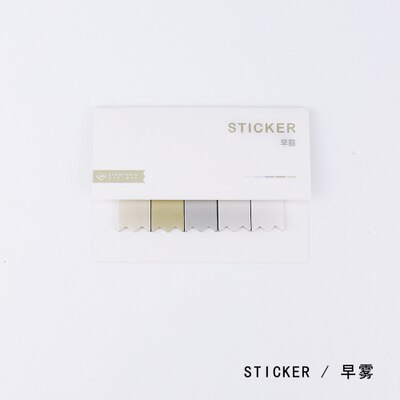 Vandfarve selvklæbende sticky notes memo pads bogmærke indeks klistermærker: 8