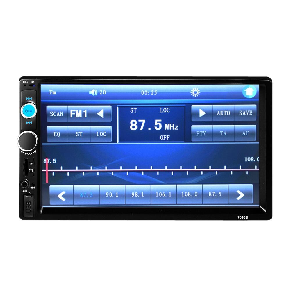 7 "Lcd Touch Screen Auto Stereo Radio Bluetooth Handsfree 2 Din Autoradio Auto Fm/Usb/Aux/ MP5 Player Met Afstandsbediening