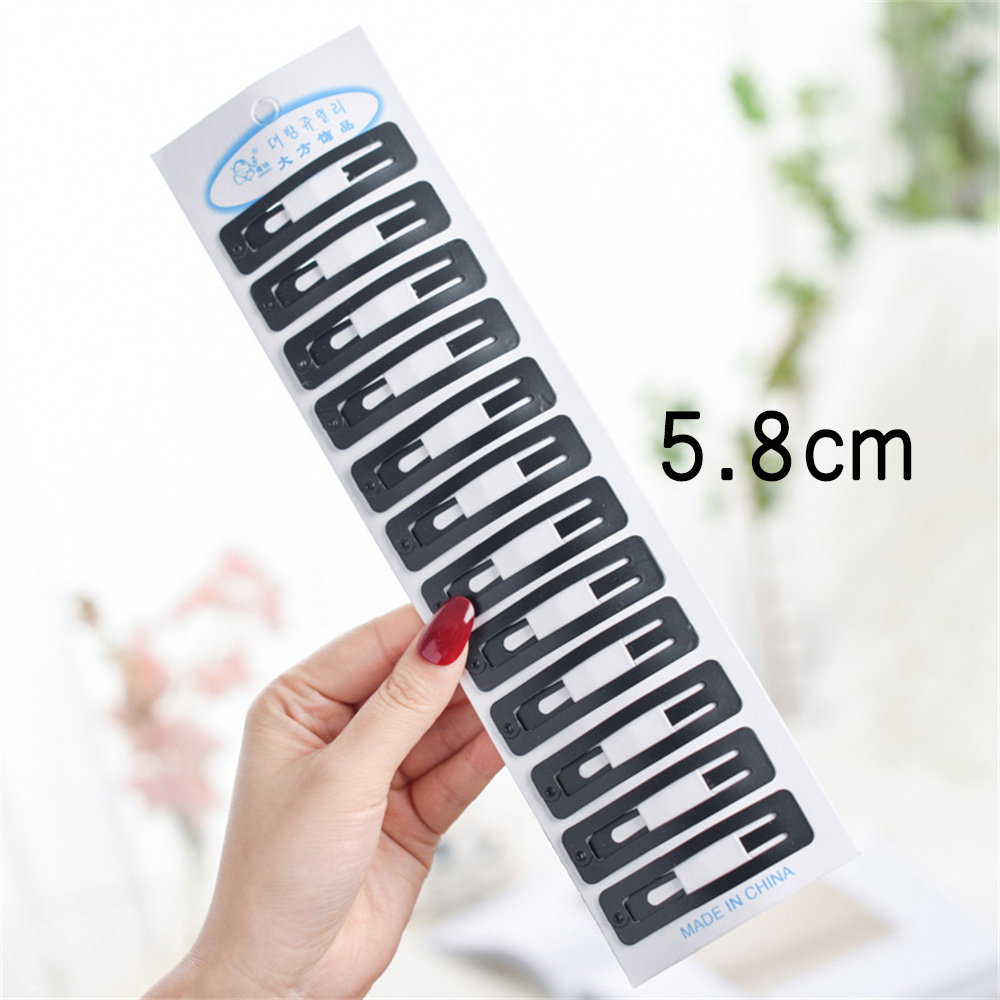12 pçs/set clássico preto metal snap grampos de cabelo sem deslizamento gota de água grampos de cabelo presilhas para mulheres criança meninas cocar: Lavanda
