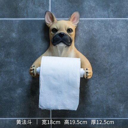 Toiletrulleholder sød kat vovsepapirholder badeværelse vægmonteret rullepapirkasse: G