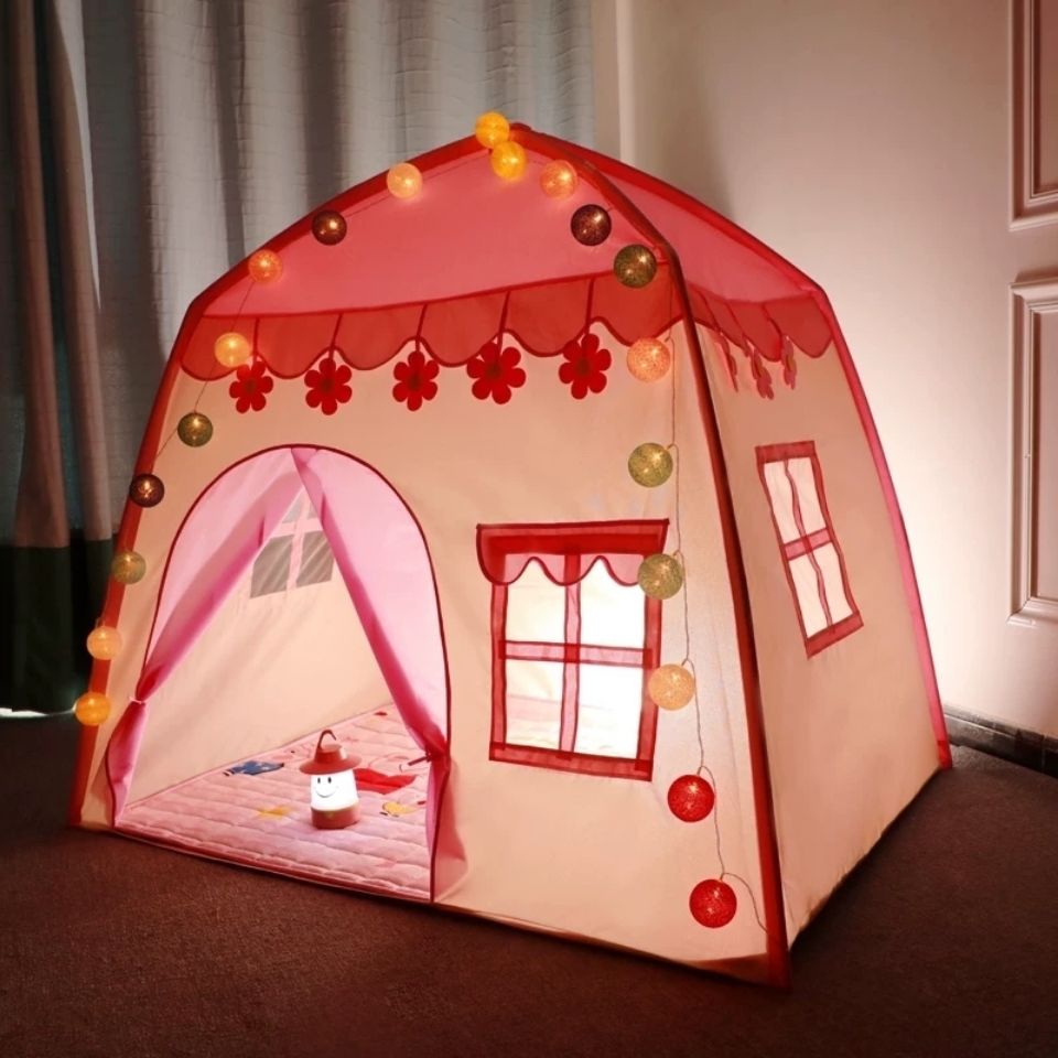 Pieghevole Tenda dei bambini Wigwam Bambini Portatili Tende Tepee Grande Casa Del Gioco Del Bambino Bambini Fiori Piccola Casa Regalo Di Compleanno Camera decor