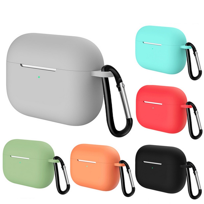 Funda de silicona suave líquida para Airpods Pro, funda inalámbrica con Bluetooth para airpod 3,