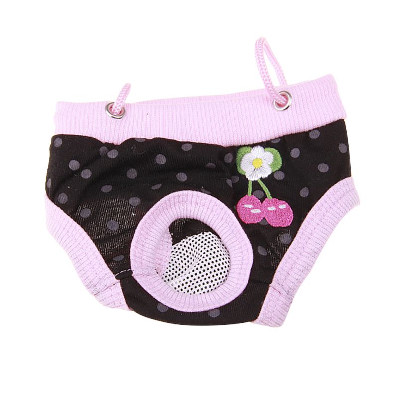 Short pour animal domestique chien féminin | Joli pantalon, culotte courte rayée, couches sous-vêtements larges