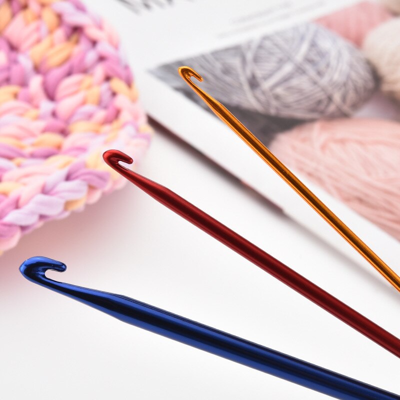 Crochet Hook Big Hole DIY Hook Hat Crochet Knitting Sweater Hat Scarf Hook Tool DIY Weaving Wool Yarn Tool Sewing Accessories