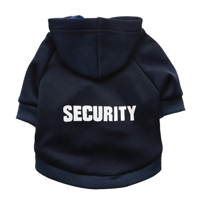 Security Dog Cat Clothes Pet Cat Coats Jacket Hoodies For Cats Dog Outfit Warm Pet Clothing Rabbit Animals Pet Sweatshirt: DL / S