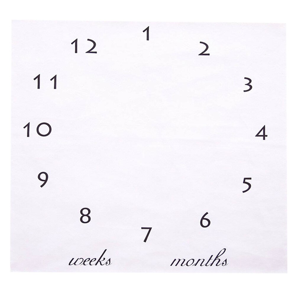 Baby Milestone Deken Fotografie Prop Deken Leuke Baby Schattig Tapijt Zachte Baby Spelen Mat Foto Accessoires 100x100cm