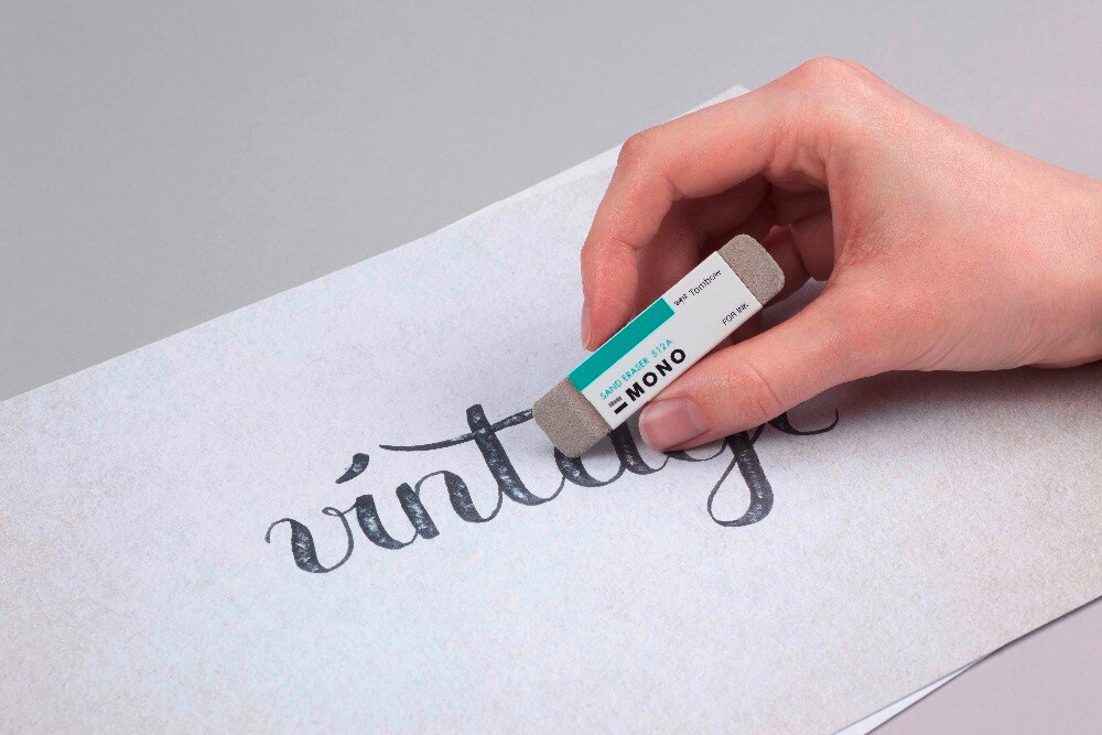 5pcs Tombow MONO Sand Eraser Micro Sand & Rubber Particles for erasing ink & Pencils graphite Fountain Pen