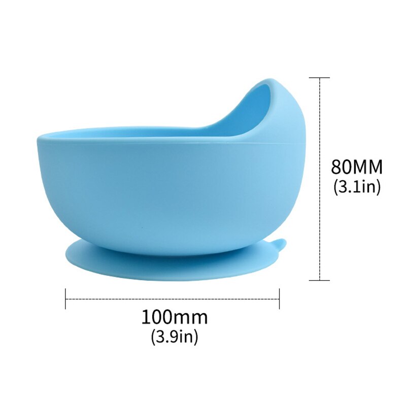 Babyvoeding Siliconen Kom Antislip Zuignap Kom Lepel Set Kinderen Servies Diner Gerechten Plaat Voor Baby Keukengerei