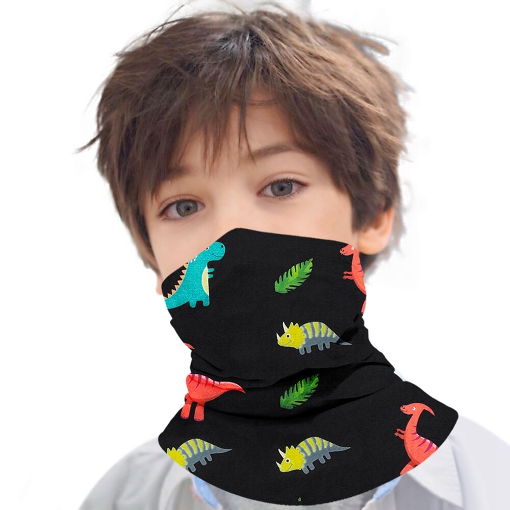 Elastiske halve ansigt tørklæder børn hoved ansigt hals gamacher rør bandana tørklæde støvtæt bandana udendørs camping cykeltilbehør
