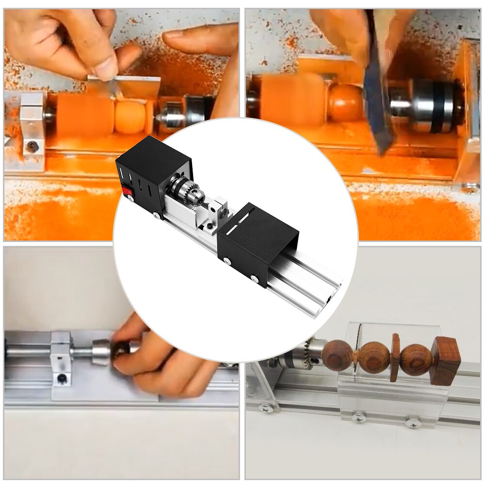 100W Mini perles Machine Miniature tour bricolage bouddha perle tour meulage et polissage perles tour polissage perceuse outil rotatif