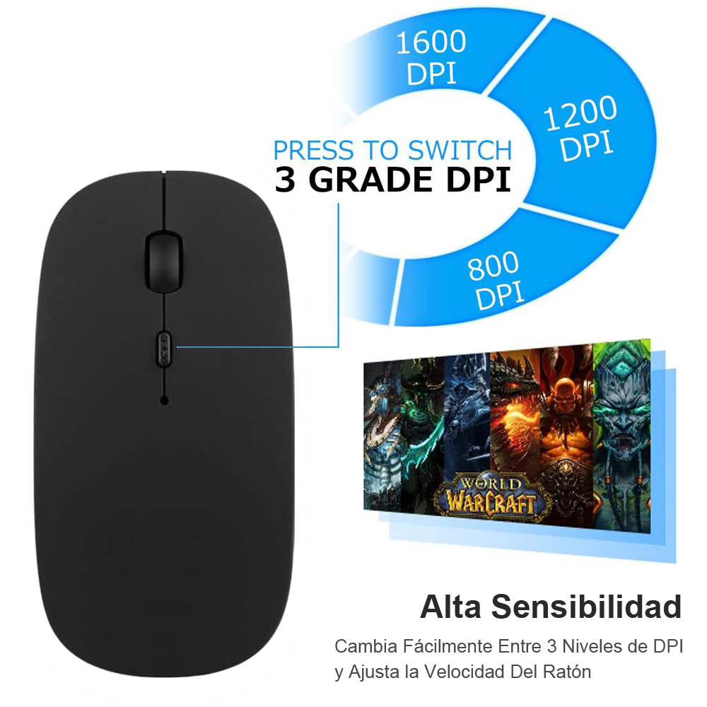 Franse Draadloze Azerty Layout Toetsenbord En Muis Combo Ultra Slim 2.4G Silent Compact Scissor Key Toetsenbord Voor Desktop Laptop