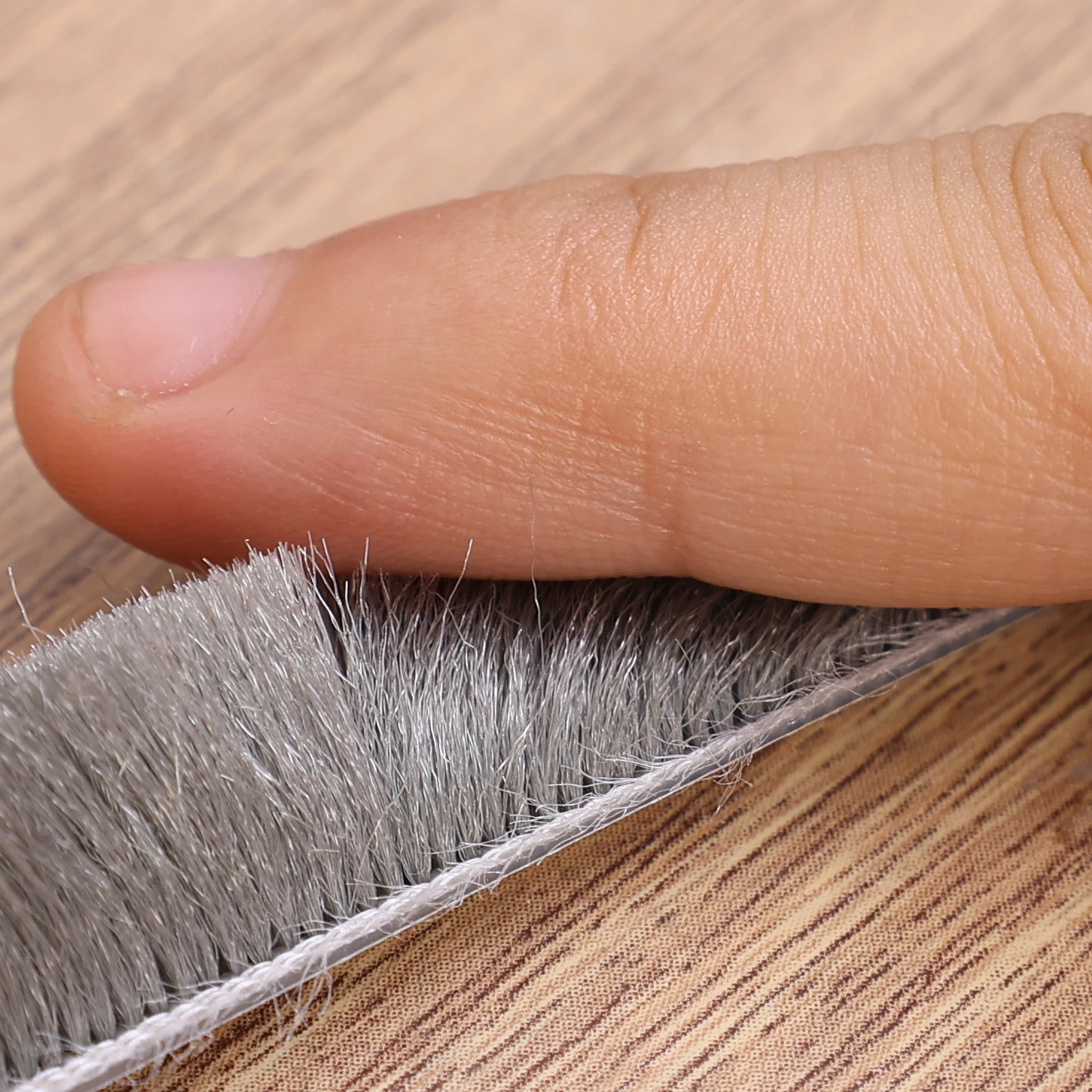 1/5M Self-adhesive Wind Dust Blocker Stopper with Brush Door Sealing Draft Stopper Strip Home Bedroom Sound Insulation Strip