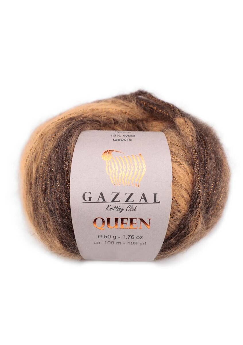 Gazzal Queen Ball Hand Knitting Yarn, 50 grams 100 meters, Thread, Wool, Metallized, Fantasy, Baby, Crochet, Clothes, Sport, Cardigan, Blouse, , Amigurumi, Hobby, Packs, Palmie Store, Made In Turkish Diy: 2763