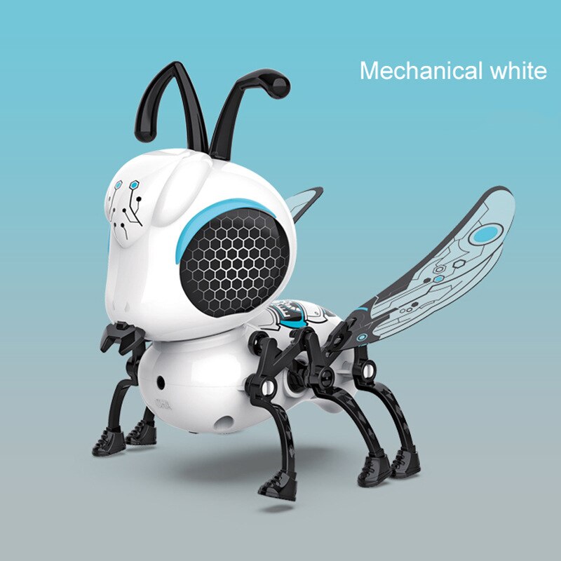 Electronic Assembly Bee Toy Touch Induction Charging Bee Toy Can Walk With Sound And Light Assembled Toy