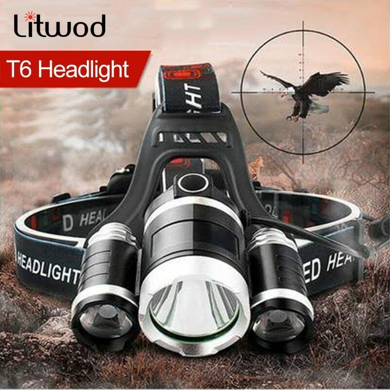 Krachtige Led Koplamp Sensor Head Light Usb Oplaadbare Koplamp Hoofdlamp Waterdicht Voor Camping Wandelen