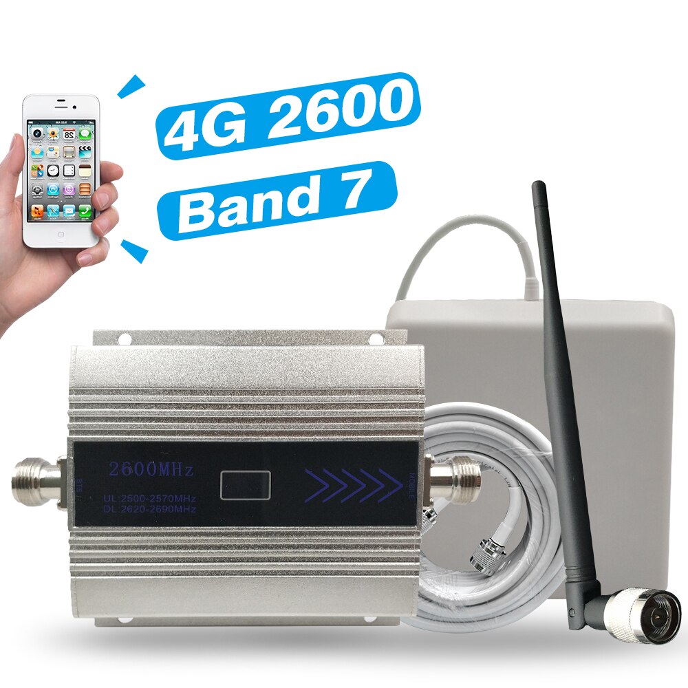 4G Signal Booster FDD-LTE 2600 (LTE Band 7) handy Signal Repeater 4G 2600mhz Internet Mobile Signal Verstärker Antenne Kits