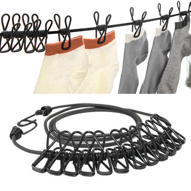170cm Outdoor Travel Clothesline Elastic Clothesli... – Grandado