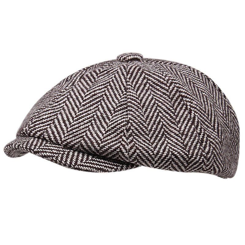 men's newsboy hat ivy driver driving cap flat top hat
