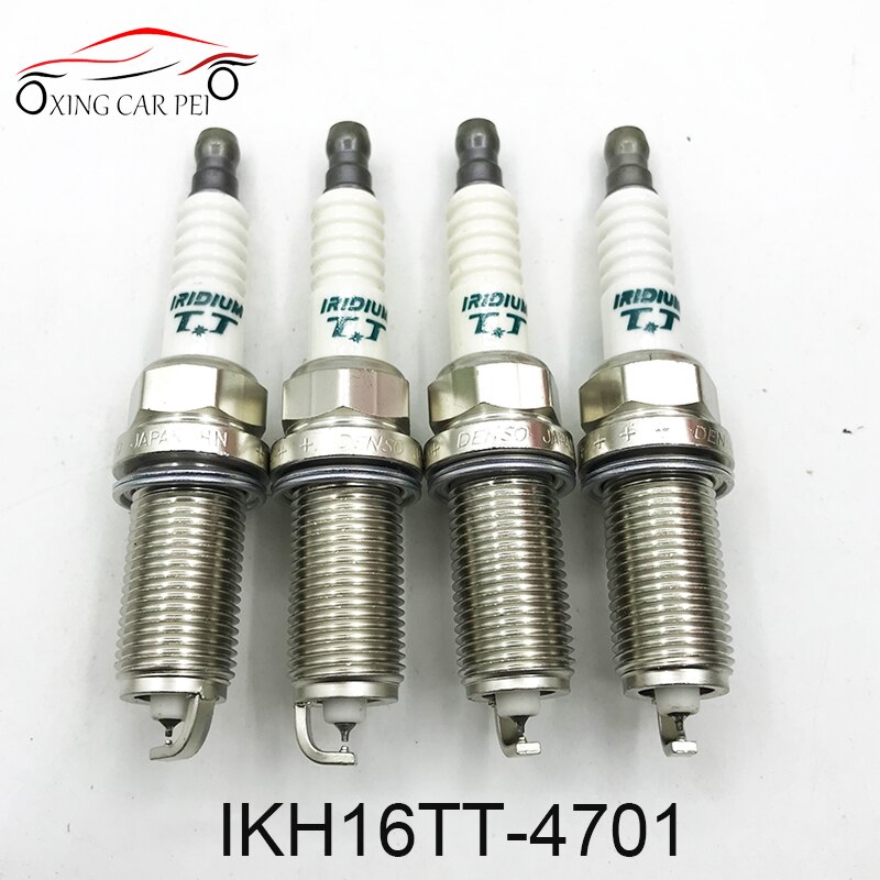 Bujía TT de iridio Dual, IK20TT 4702, IK16TT 4701, IKH16TT 4703, IKH20TT 4704, IXEH20TT, IXEH22TT 4712, para Honda, Nissan y Toyota, 4 Uds.