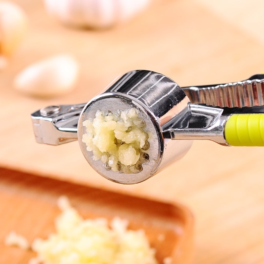 Stainless Steel Kitchen Vegetable Tool Alloy Crusher Garlic Presses Nut