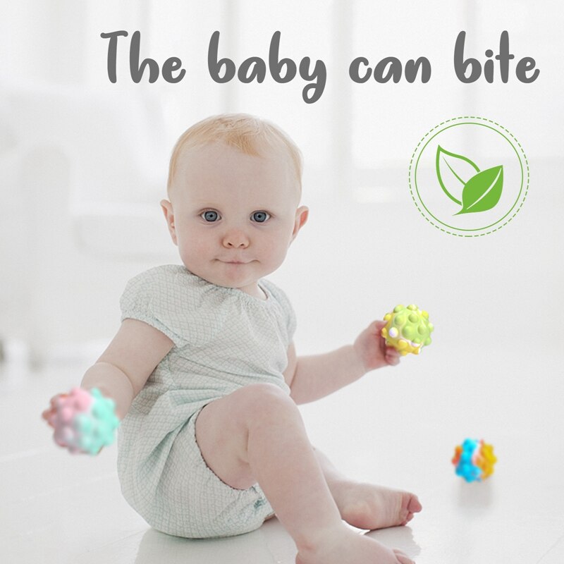 Nuovo arcobaleno Silicone pop palla decompressione Fidget giocattolo irritabilità sollievo spremere Mini palle autismo diversione giocattolo relax