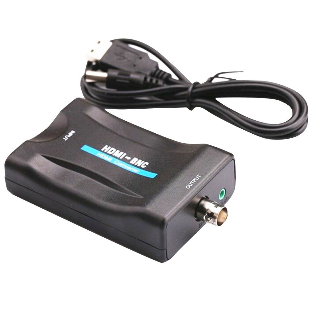 PAL Video Converter Audio Adapter Digital Portable Mini NTSC TO BNC USB Port Multimedia Composite Signals Switcher Box