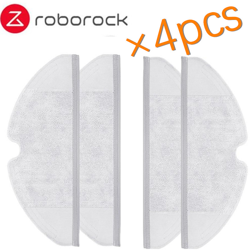4 stks/partij Roborock Onderdelen Mop Doeken Geschikt voor Xiaomi Stofzuiger Generatie 2 Droog Nat Dweilen Schoonmaken
