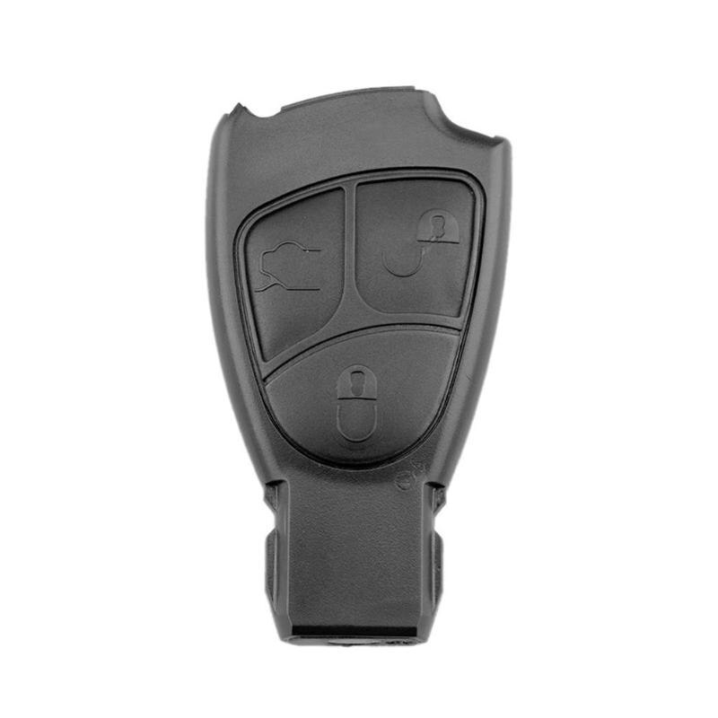 Auto Afstandsbediening Sleutel Shell Abs 3 Knoppen Key Case Cover Vervanging Voor Mercedes Benz W203 W211 W204 Zwart