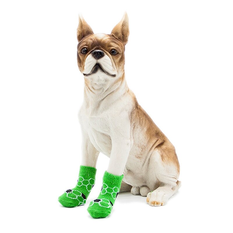 Anti-Slip Pet Dog Stocking Cute Dogs Cotton Socks Pet Winter Warm Socks Dog Paw Protection Socks Pet Booties Accessories &