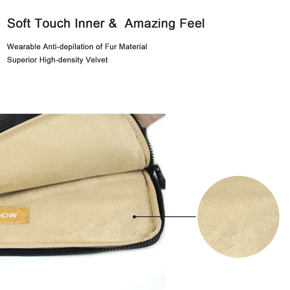 Mcheng pasta de laptop à prova de respingo, à prova de choque, 11 "13" 14 "3/4", bolsa para laptop macbook 13 estojo para notebook computador