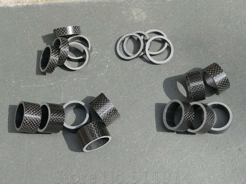 SB-1 Brand Full Carbon Headset Spacer Toray Carbon Hight : 3/5/10/15/20mm Dia. : 1 1/8" Including 5 Pcs