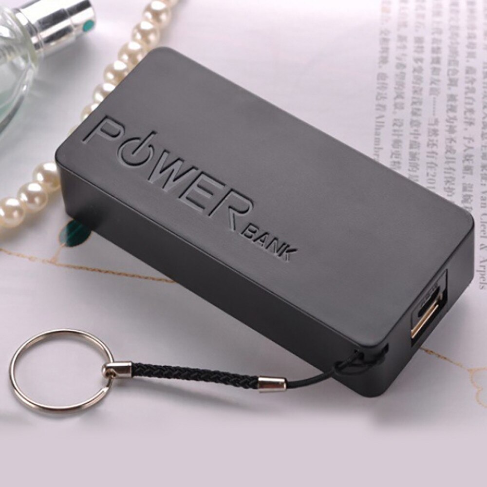 Cargador de batería de 5600mAh, 2X 18650 banco de energía USB, caja de bricolaje para iPhone, teléfono inteligente, MP3, carga móvil electrónica, cargador de coche