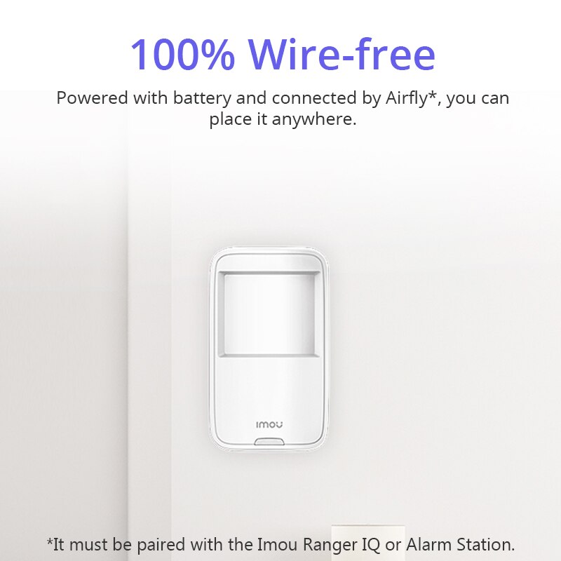 Dahua imou Smart 433MHz Wireless PIR Motion Sensor Automatic Infrared Detector For Home Alarm System Host Pet Immunity Detector