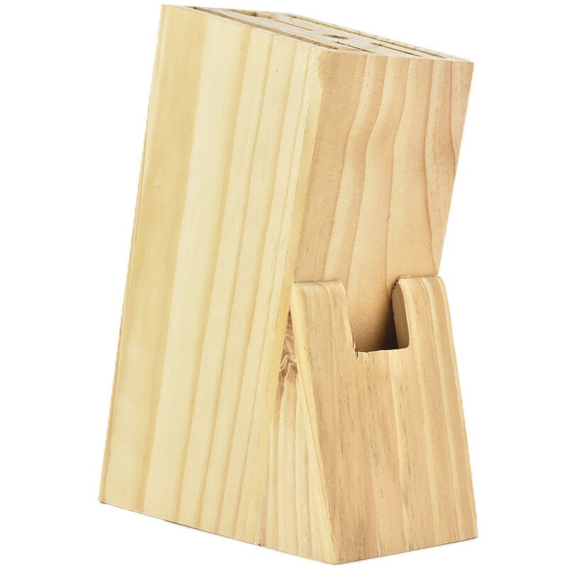 Wood Knife Holder Rest Bamboo Knife Block Stand Knives Storage Scissors Simplicity Style &amp; Reinforcement Kitchen Knive Tool