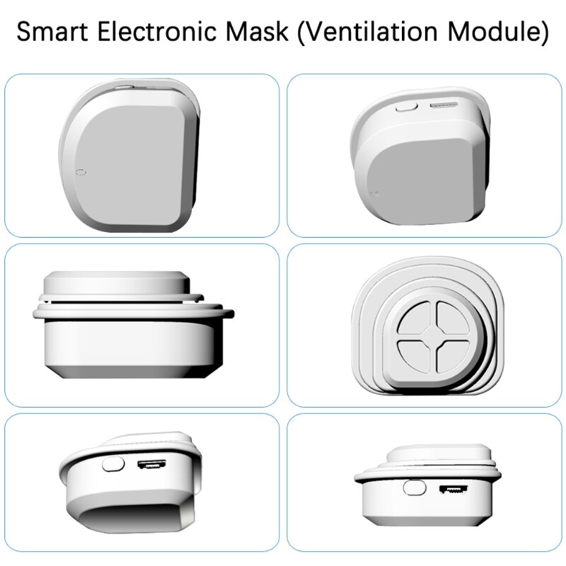 Smart Electric with Fan Lightweight Breathable Air Face Protector Anti Dust