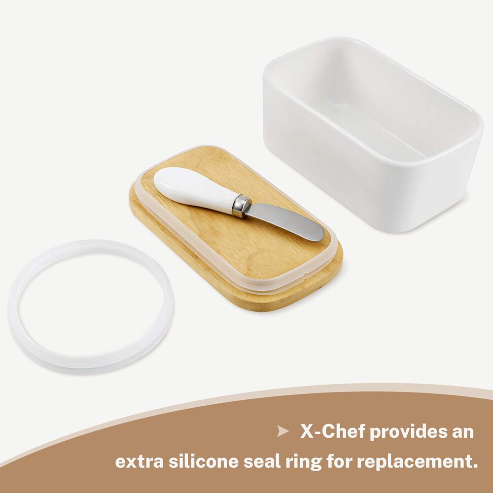 304 Stainless Steel Butter Dish Box Container Cheese Server Storage Keeper Tray With Lid Kitchen Dinnerware Butter Box