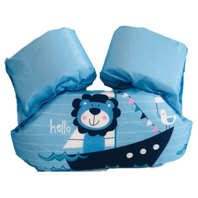 Bonito flotador de natación para bebés y niños, salvavidas para niños, chaquetas de seguridad para niños, chaleco salvavidas para perros para esquí acuático de verano: 19 Blue lion