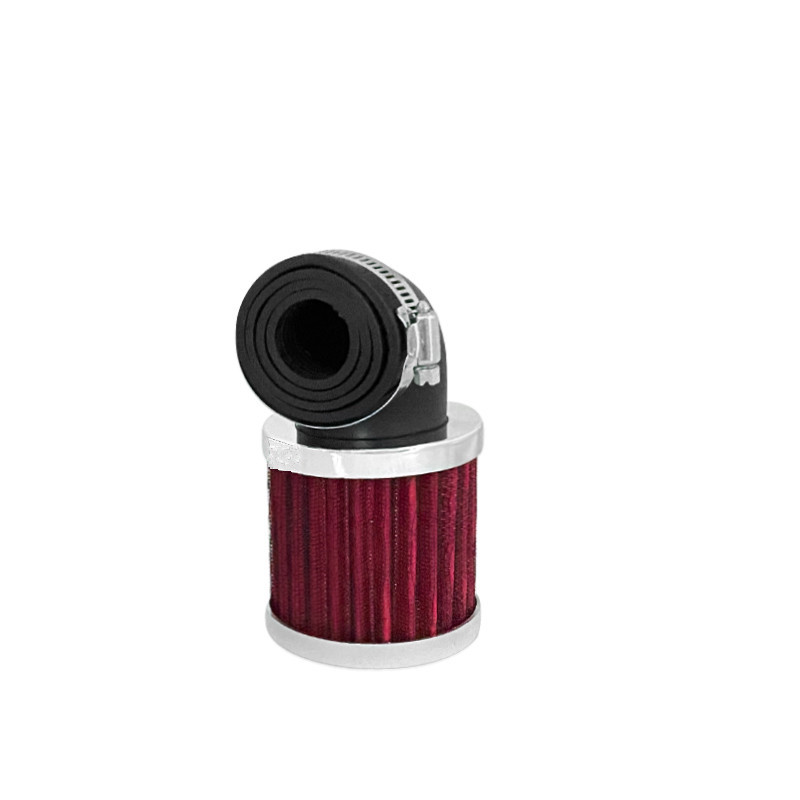 28–48 mm Universal--Motorrad 90 ° Biege Luft Aufnahme Filter Reiniger Schmutz Fahrrad BobberChopper Cafe Rennfahrer alt Schule: Elfenbein