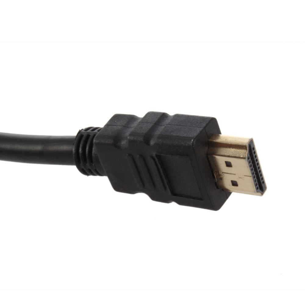 Top HDMI Male To VGA D-SUB 15 pins Female Video AV Adapter Converter Cable For HDTV set-top