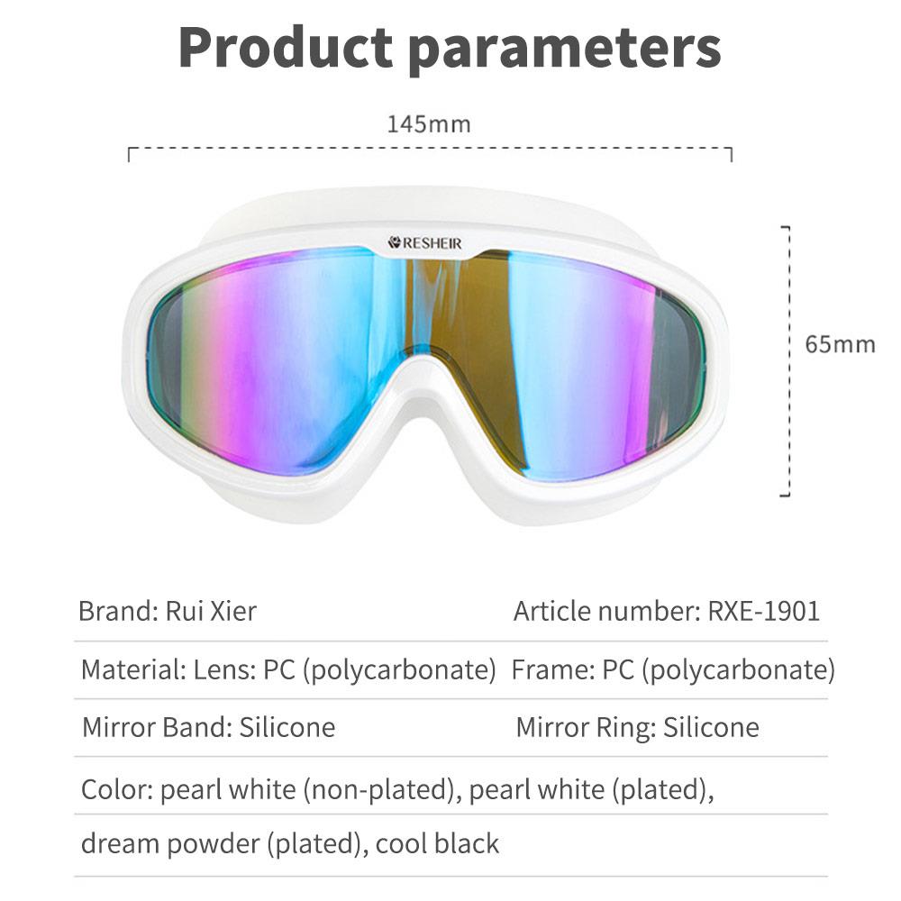 PC Eye Protector Protective Spectacles Goggles Practical Adult Swimming Pool Beach Swimming Mirror Swimming Goggles Portable