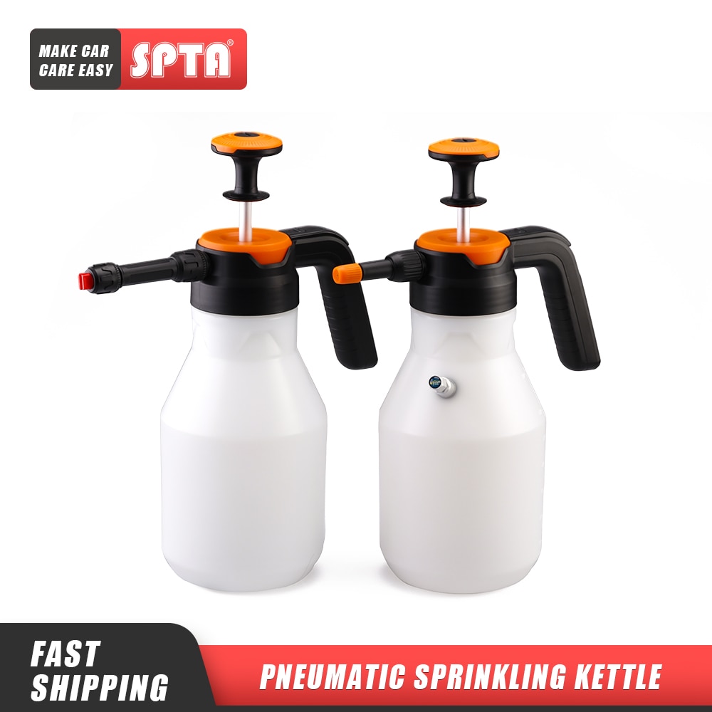 SPTA 2L Car Wash Sprayer Foam Sprayer Manual Pressure Pot Foam Pot Thickening PP Watering Can Foam Bottle For Car Washing