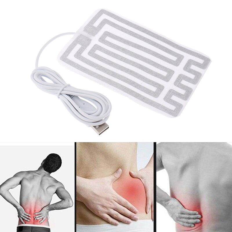 Electric Heat Mat Winter Warm Waist 5V Carbon Fiber Heating Pad USB Film 8*13cm