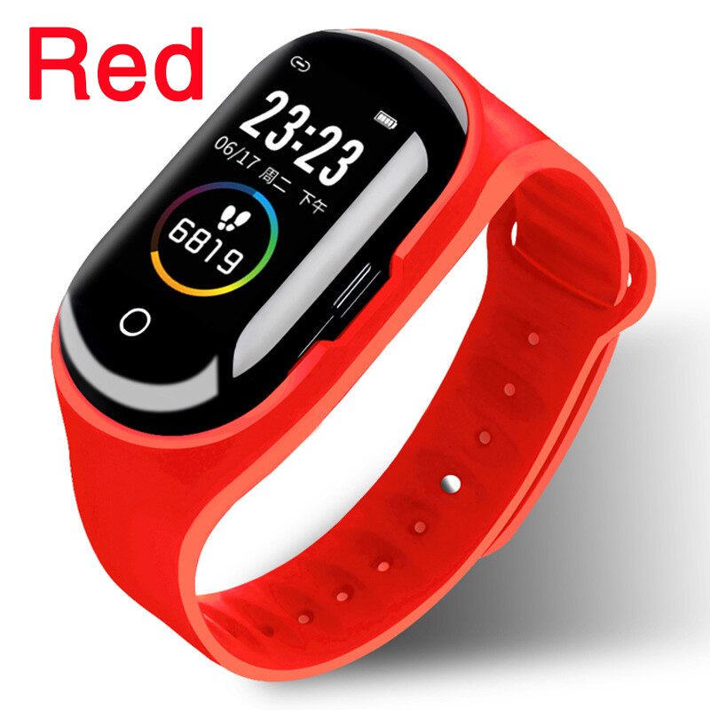 Smart Horloge Met Bluetooth Hoofdtelefoon M1 Draadloze Koptelefoon Oordopjes Wearbuds 2 In 1 Smartwatch Armband Tws Oordopjes Headset: red