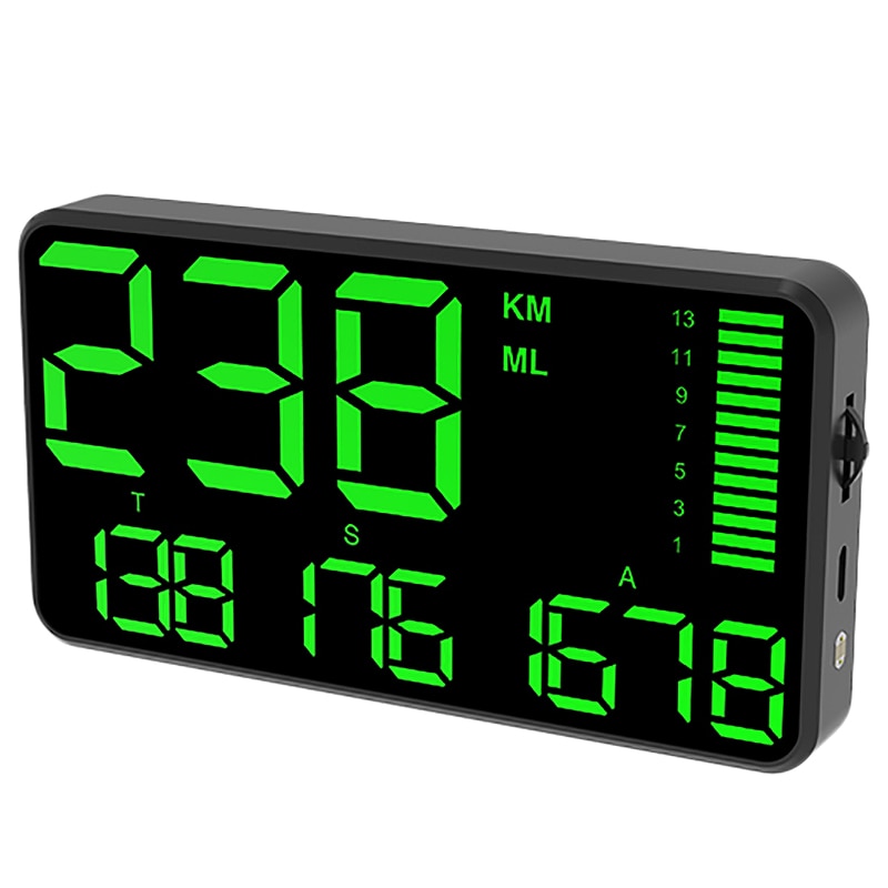C90 c hastighetsmätare hud display bil hud med överhastighetslarm körtid digital bilklockmätare