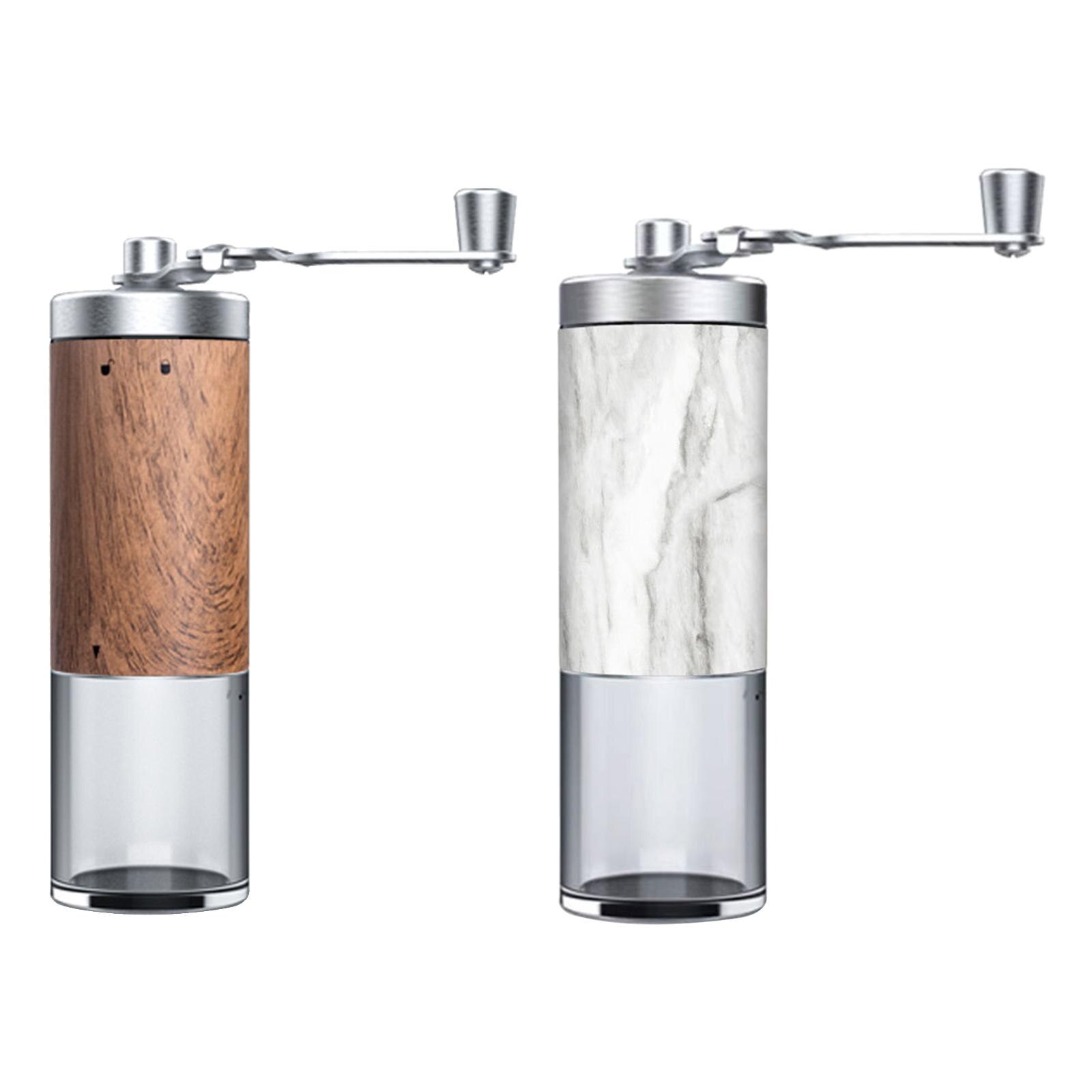 Manual Coffee Grinder Adjustable Hand Coffee Grinder Burr Grinder with Coffee Filter Espresso Grinder Hand Mill