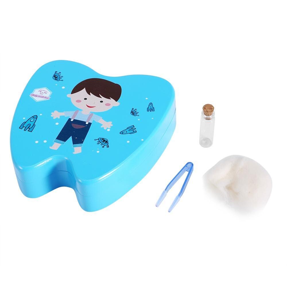 Baby teeth box save milk teeth storage wooden box Baby wooden tooth fairy for children