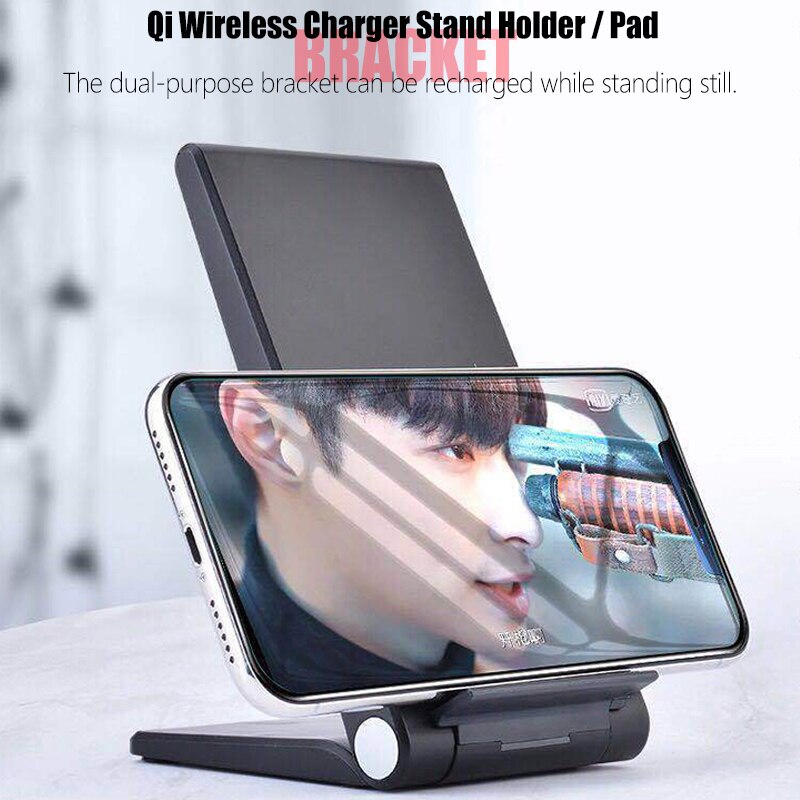 Qi Draadloze Oplader Stand 15W Snel Opladen Voor Huawei Mate 20 Pro Samsung Note 10 Draadloze Lading Pad Voor iphone 11 Pro X Xs Xr